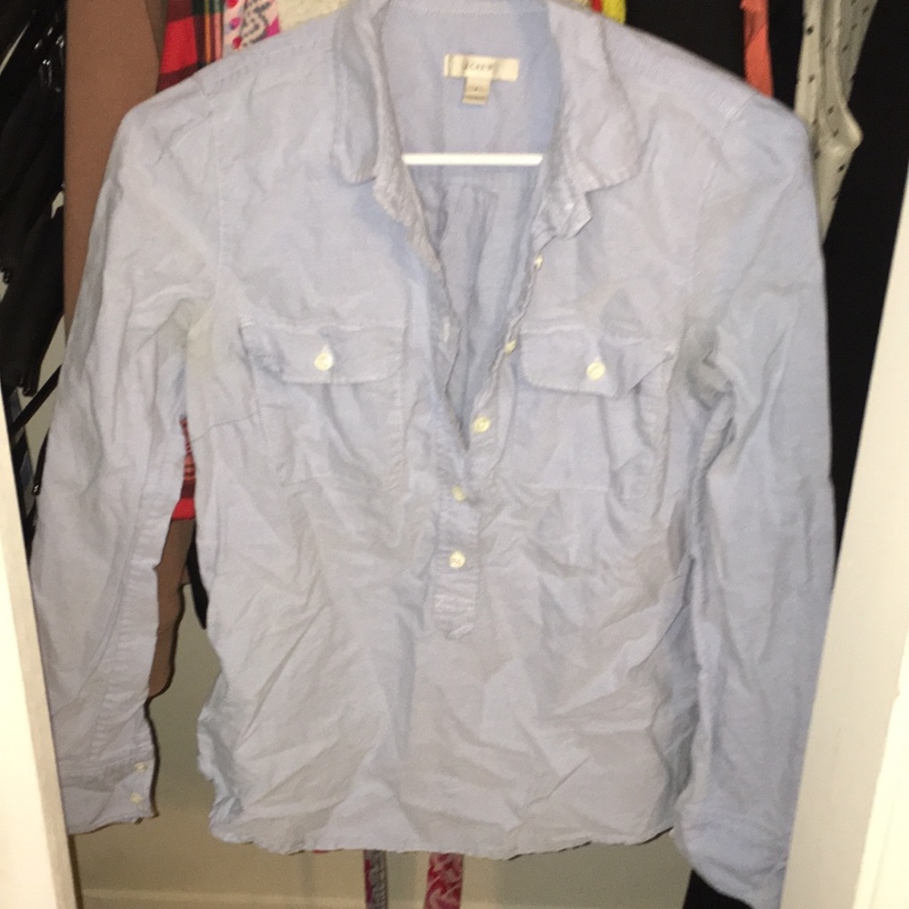 J. Crew chambray popover